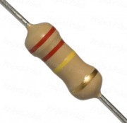 220K Ohm 1W Carbon Film Resistor 5% - High Quality