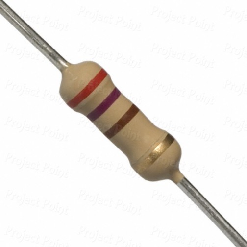 270 Ohm 1W Carbon Film Resistor 5% - High Quality (Min Order Quantity 1 pc for this Product)