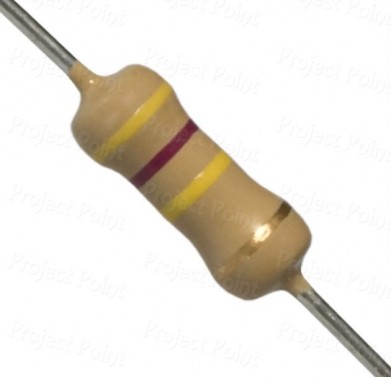 470K Ohm 1W Carbon Film Resistor 5% - High Quality (Min Order Quantity 1 pc for this Product)