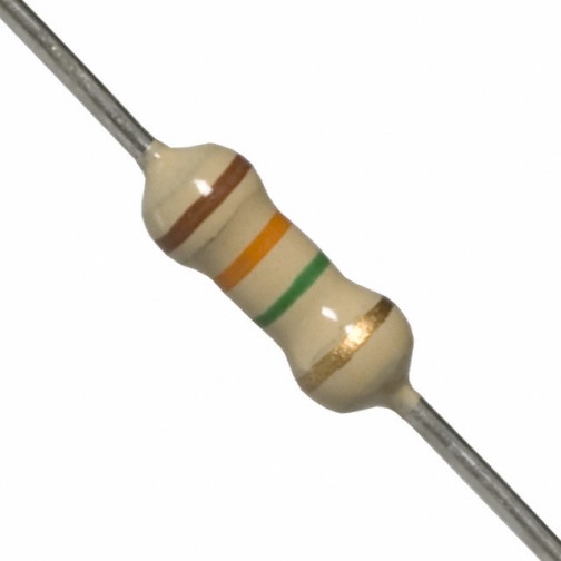 1.3M Ohm 0.25W Carbon Film Resistor 5% - High Quality (Min Order Quantity 1 pc for this Product)