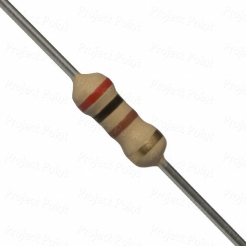 200 Ohm 0.25W Carbon Film Resistor 5% - High Quality (Min Order Quantity 1 pc for this Product)