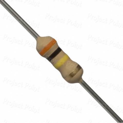 300K Ohm 0.25W Carbon Film Resistor 5% - High Quality (Min Order Quantity 1 pc for this Product)