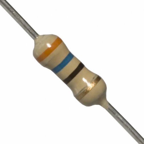 36 Ohm 0.25W Carbon Film Resistor 5% - High Quality (Min Order Quantity 1 pc for this Product)