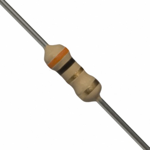 3 Ohm 0.25W Carbon Film Resistor 5% - High Quality (Min Order Quantity 1 pc for this Product)