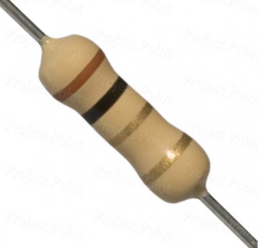 1 Ohm 2W Carbon Film Resistor 5% - High Quality (Min Order Quantity 1 pc for this Product)