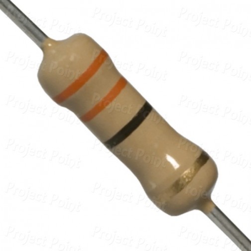 33 Ohm 2W Carbon Film Resistor 5% - High Quality (Min Order Quantity 1 pc for this Product)