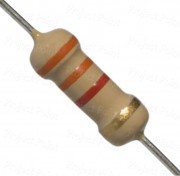 3.3K Ohm 1W Carbon Film Resistor 5% - High Quality