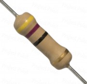 47 Ohm 2W Carbon Film Resistor 5% - High Quality