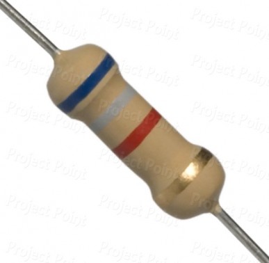 6.8K Ohm 2W Carbon Film Resistor 5% - High Quality (Min Order Quantity 1 pc for this Product)