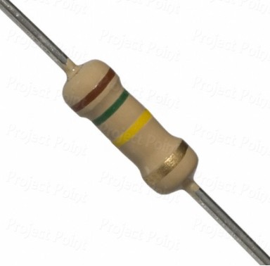 150K Ohm 0.5W Carbon Film Resistor 5% - Medium Quality (Min Order Quantity 1pc for this Product)