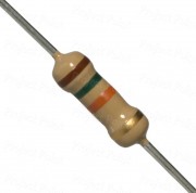 15K Ohm 0.5W Carbon Film Resistor 5% - Medium Quality