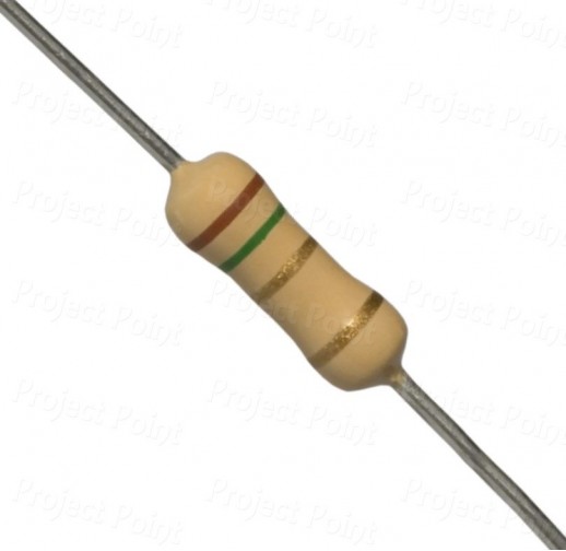 1.5 Ohm 0.5W Carbon Film Resistor 5% - Medium Quality (Min Order Quantity 1 pc for this Product)