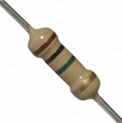 1M Ohm 0.5W Carbon Film Resistor 5% - Medium Quality