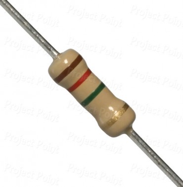 1.2M Ohm 1W Carbon Film Resistor 5% - High Quality (Min Order Quantity 1pc for this Product)