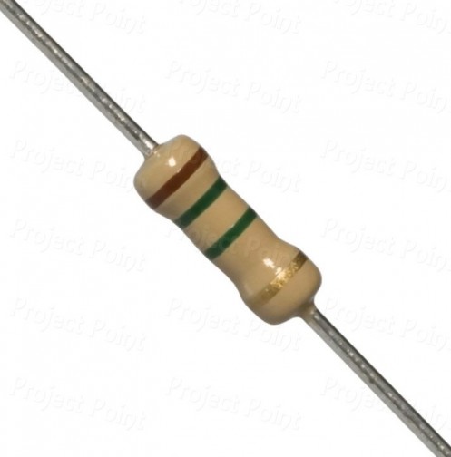 1.5M Ohm 0.5W Carbon Film Resistor 5% - Medium Quality (Min Order Quantity 1 pc for this Product)