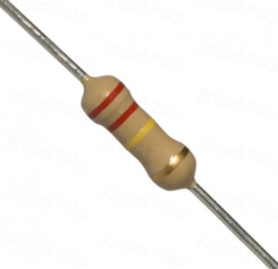 220K Ohm 0.5W Carbon Film Resistor 5% - Medium Quality (Min Order Quantity 1 pc for this Product)