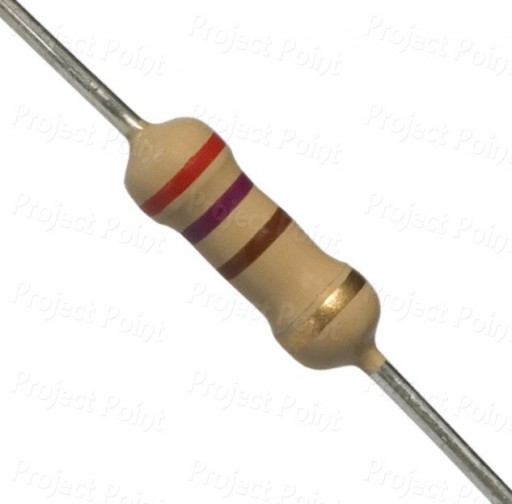 270 Ohm 0.5W Carbon Film Resistor 5% - Medium Quality (Min Order Quantity 1 pc for this Product)