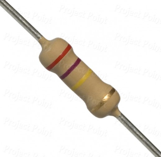 270K Ohm 0.5W Carbon Film Resistor 5% - High Quality (Min Order Quantity 1 pc for this Product)