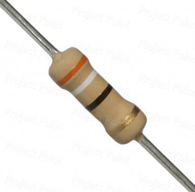 39 Ohm 0.5W Carbon Film Resistor 5% - High Quality (Min Order Quantity 1pc for this Product)