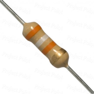 39K Ohm 0.5W Carbon Film Resistor 5% - Medium Quality (Min Order Quantity 1 pc for this Product)