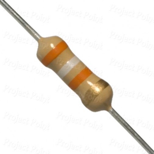 39K Ohm 0.5W Carbon Film Resistor 5% - Medium Quality (Min Order Quantity 1 pc for this Product)