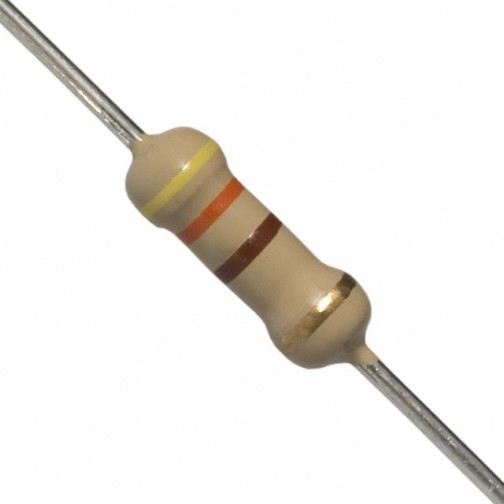 430 Ohm 0.5W Carbon Film Resistor 5% - High Quality (Min Order Quantity 1 pc for this Product)