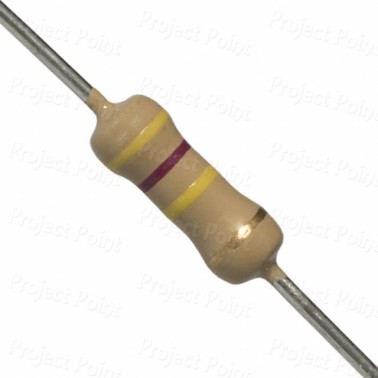 470K Ohm 0.5W Carbon Film Resistor 5% - Medium Quality (Min Order Quantity 1pc for this Product)