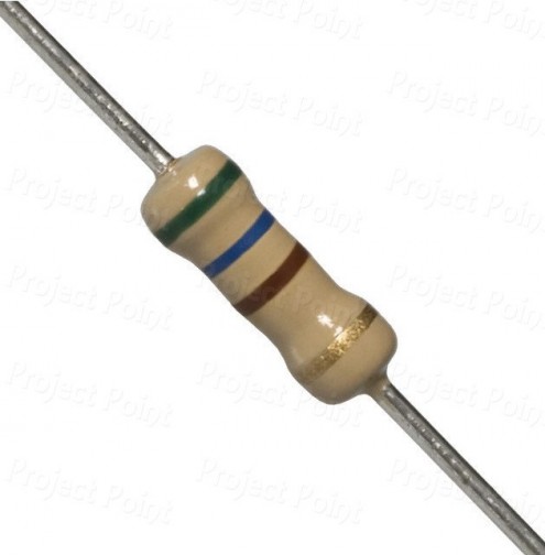 560 Ohm 0.5W Carbon Film Resistor 5% - Medium Quality (Min Order Quantity 1 pc for this Product)