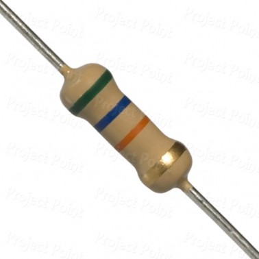 56K Ohm 0.5W Carbon Film Resistor 5% - Medium Quality (Min Order Quantity 1pc for this Product)