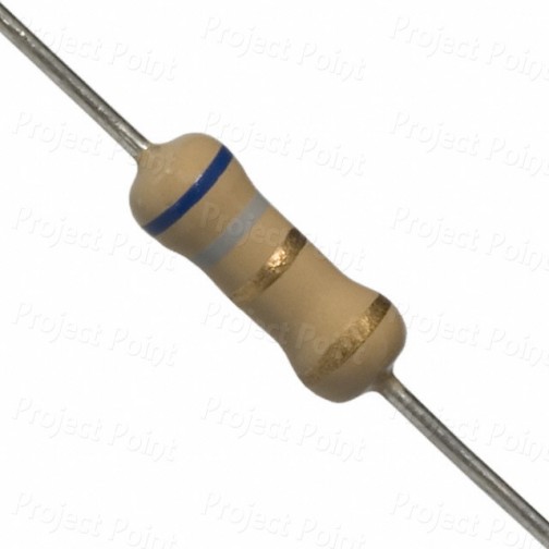 6.8 Ohm 0.5W Carbon Film Resistor 5% - Medium Quality (Min Order Quantity 1 pc for this Product)