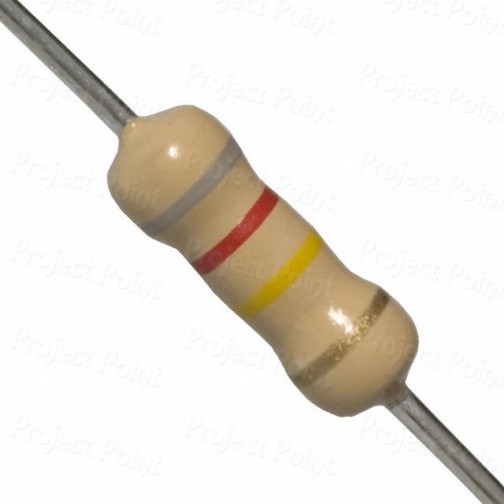 820K Ohm 0.5W Carbon Film Resistor 5% - Medium Quality (Min Order Quantity 1 pc for this Product)