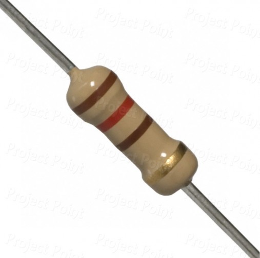 120 Ohm 0.5W Carbon Film Resistor 5% - Medium Quality (Min Order Quantity 1 pc for this Product)