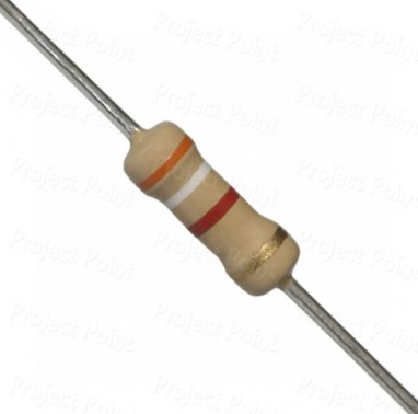 3.9K Ohm 0.5W Carbon Film Resistor 5% - Medium Quality (Min Order Quantity 1pc for this Product)