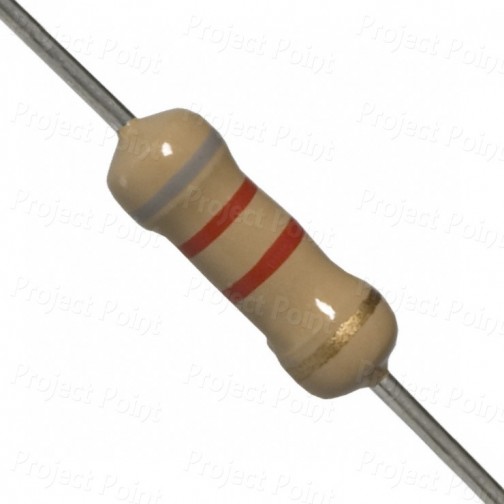 8.2K Ohm 0.5W Carbon Film Resistor 5% - Medium Quality (Min Order Quantity 1 pc for this Product)