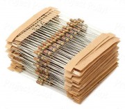 Resistors Pack 12 Values Assorted CFR 5% 0.25W - 120 Pcs (1K To 8.2K Ohm)