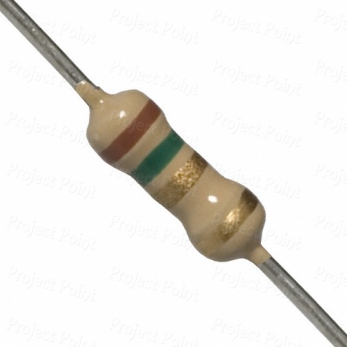 1.5 Ohm 0.25W Carbon Film Resistor 5% - High Quality (Min Order Quantity 1 pc for this Product)