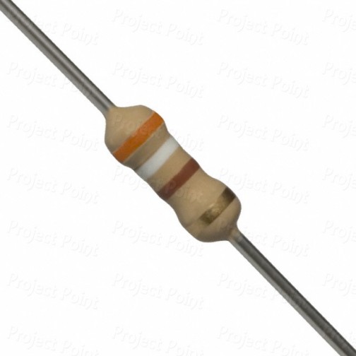 390 Ohm 0.25W Carbon Film Resistor 5% - High Quality (Min Order Quantity 1 pc for this Product)