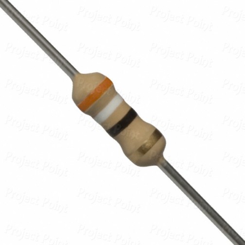 39 Ohm 0.25W Carbon Film Resistor 5% - High Quality (Min Order Quantity 1 pc for this Product)