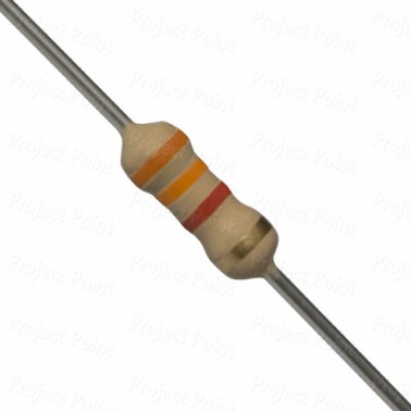 3.3K Ohm 0.25W Carbon Film Resistor 5% - Medium Quality (Min Order Quantity 1pc for this Product)