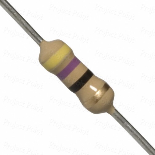 47 Ohm 0.25W Carbon Film Resistor 5% - High Quality (Min Order Quantity 1 pc for this Product)