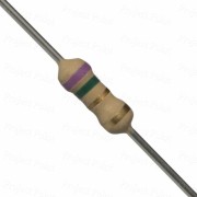 7.5 Ohm 0.25W Carbon Film Resistor 5% - High Quality