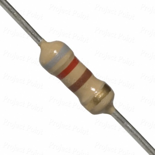 820 Ohm 0.25W Carbon Film Resistor 5% - High Quality (Min Order Quantity 1 pc for this Product)