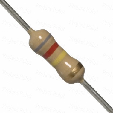 820K Ohm 0.25W Carbon Film Resistor 5% - Medium Quality (Min Order Quantity 1pc for this Product)