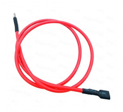 24A Battery Cable - Female Spade Terminals to Open Wire - 150cms Red (Min Order Quantity 1 pc for this Product)