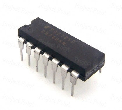 7406 - Hex Inverter-Buffer (Min Order Quantity 1 pc for this Product)