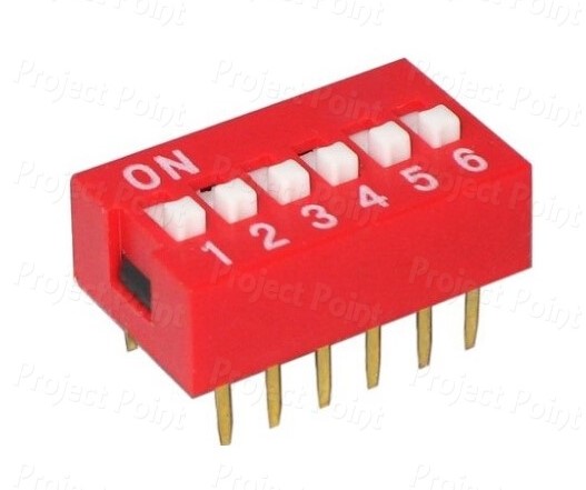 Dip Switch 6 Way (Min Order Quantity 1 pc for this Product)