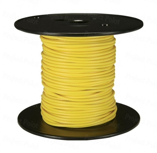 40-36 SWG High Quality Flexible Wire - Yellow 1Mtr (Min Order Quantity 1  for this Product)