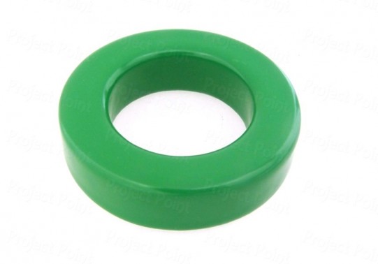 45mm Ferrite Ring Toroid Core - Green (Min Order Quantity 1 pc for this Product)