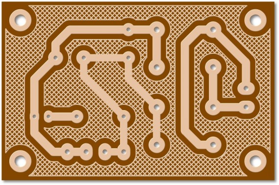 2A Full Wave Bridge Rectifier Power Supply PCB with Copper Pour (Min Order Quantity 1pc for this Product)