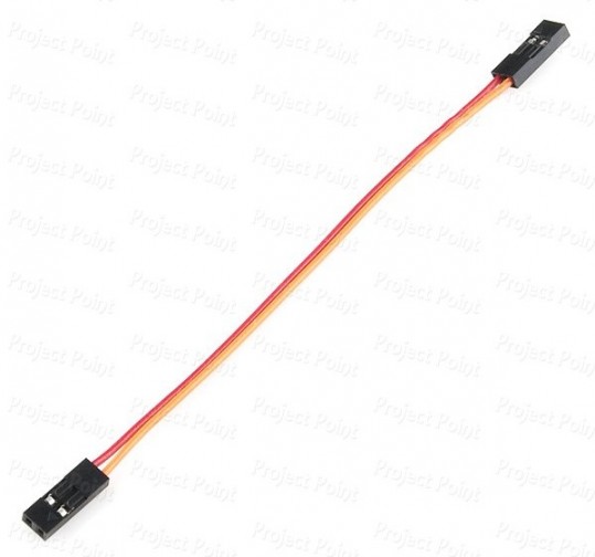 2-Pin Ribbon Cable Female to Female Jumper Wires - 28Cms (Min Order Quantity 1 pc for this Product)